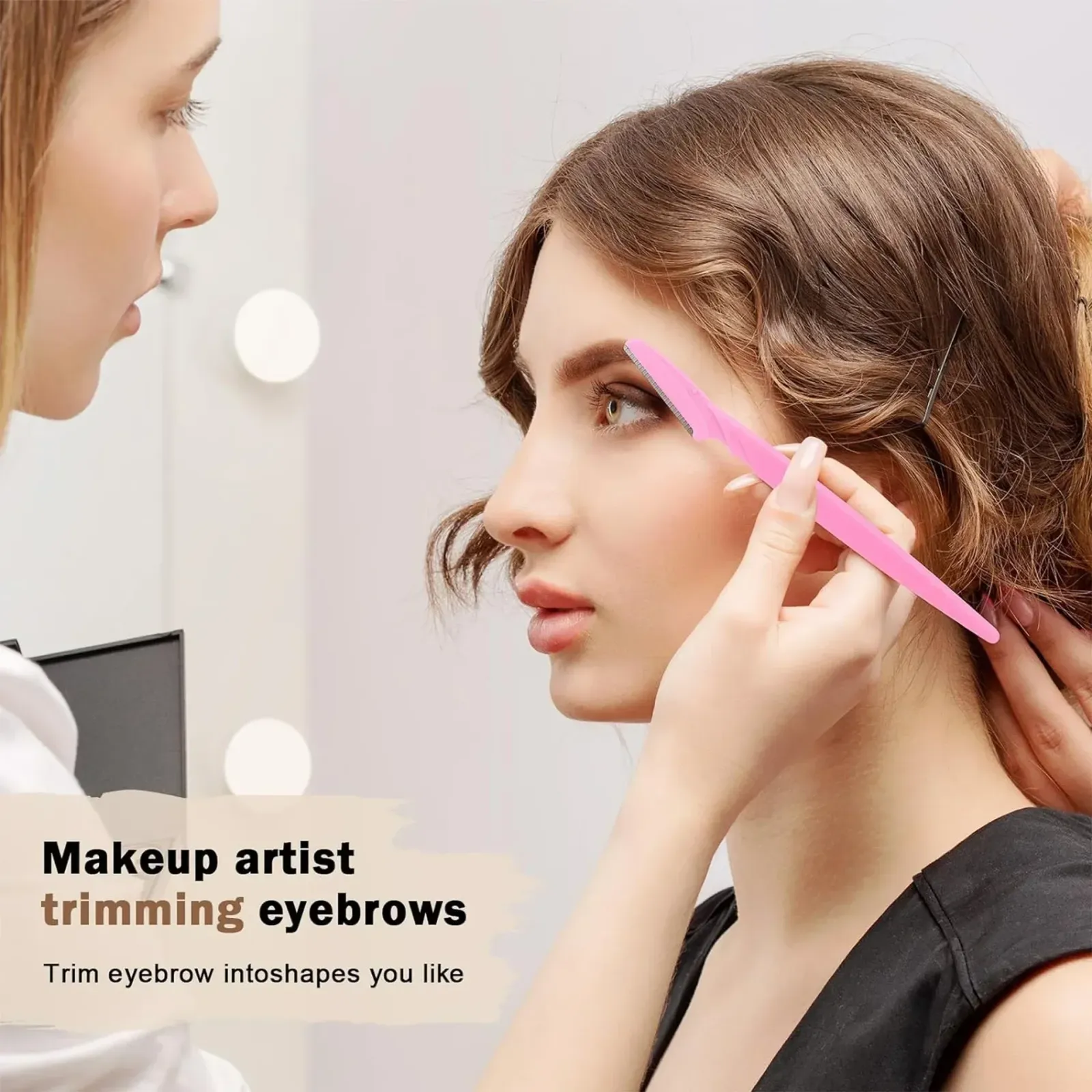 Kit de rasoirs à sourcils, détail des accessoires