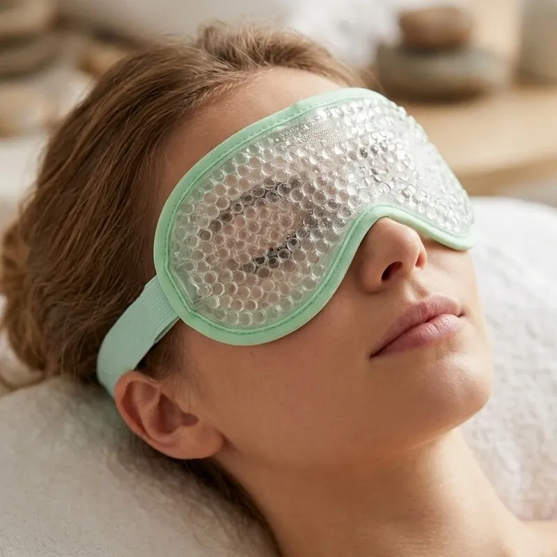 Masque oculaire en gel rafraîchissant, idéal pour la détente des yeux en voyage, à la maison ou pendant les pauses - Image 1