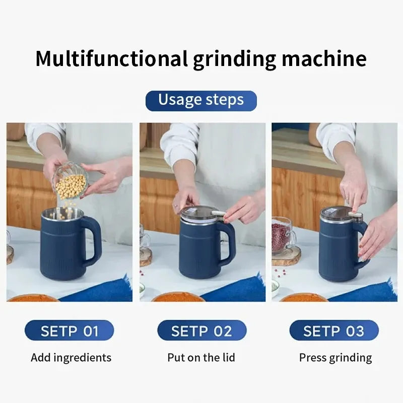 Moulin à café électrique 300 W multifonction, broyeur à épices et à grains pour la maison et la cuisine 3