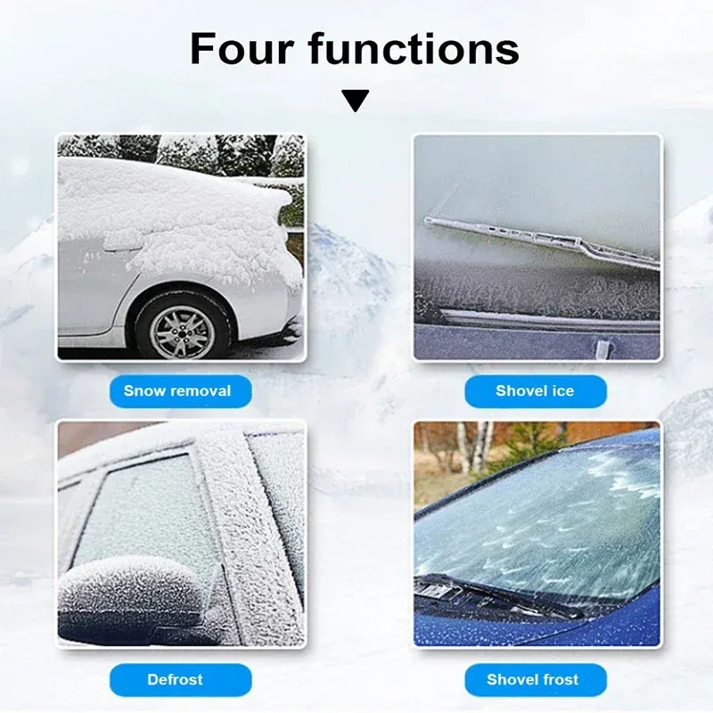 SEAMETAL Grattoir à glace et pelle de déneigement pour voiture 6