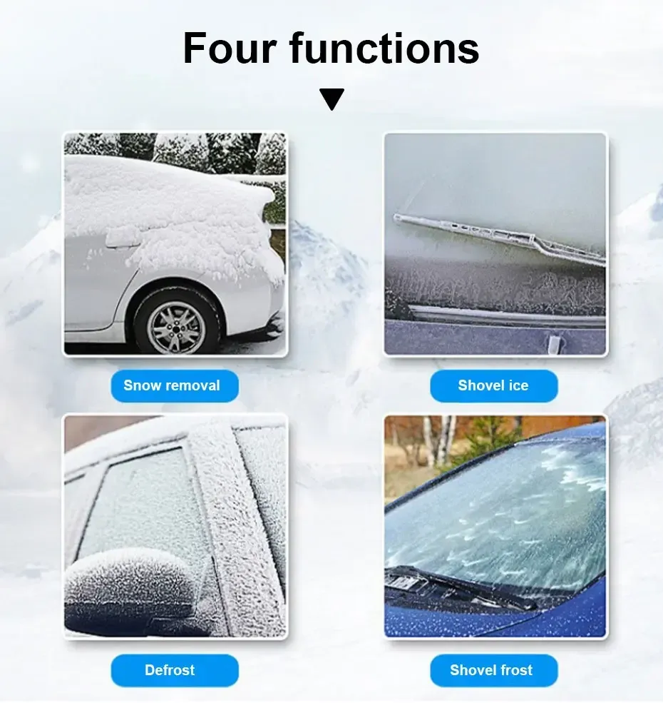 Détail de la pelle à neige multifonction pour voiture
