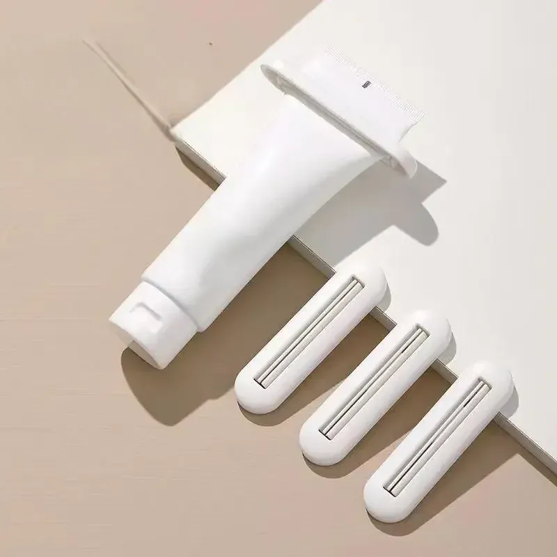 Presse-tube à dentifrice, distributeur de dentifrice avec pince, presse-crème pour les mains, accessoires de salle de bain