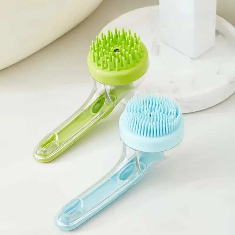 Brosse de bain pour animaux, détail de la tête de brosse