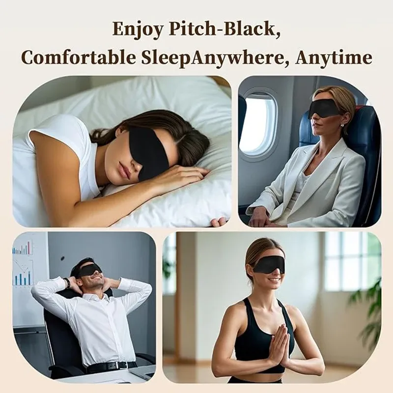 Masque de sommeil 3D lesté, portée