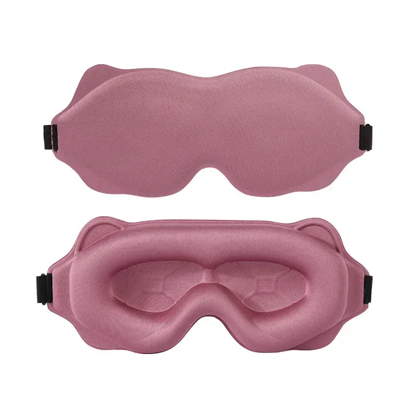 Masque de sommeil lesté 3D pour dormir sur le côté, pour hommes et femmes, sans pression sur les yeux, occultation totale et doux confort 11