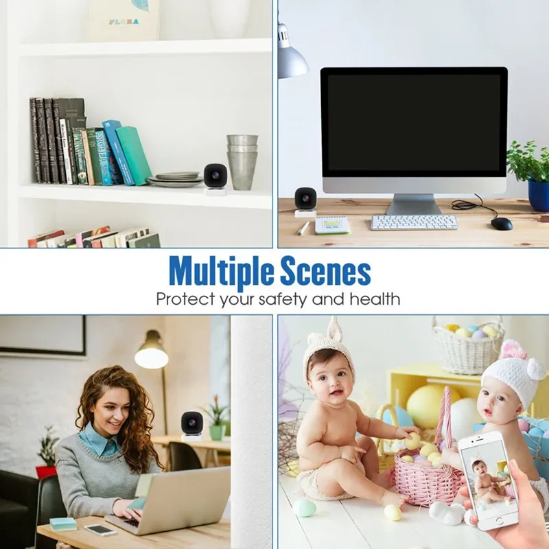 Mini caméra de sécurité intelligente en contexte domestique