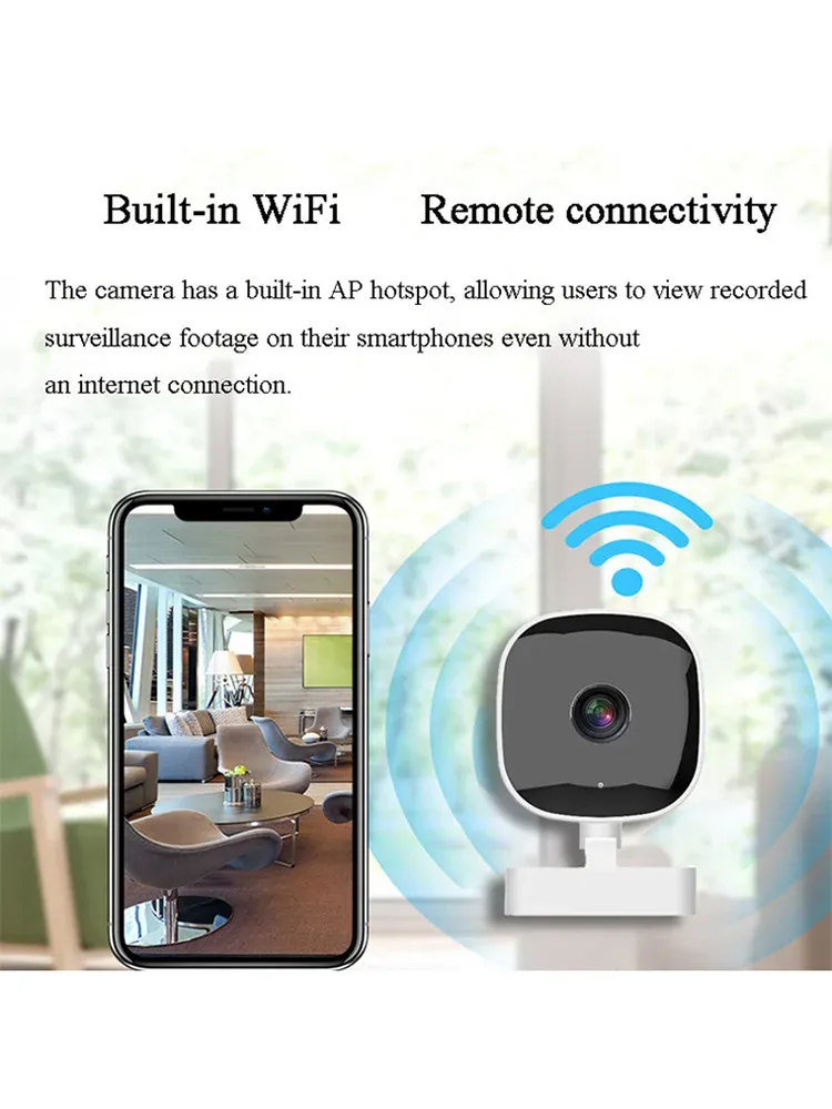 Mini caméra de sécurité intelligente, vue d'ensemble du design