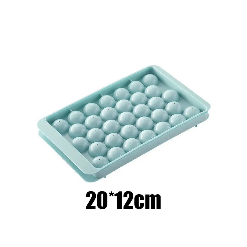 Moule à glaçons ronds 33 cavités pour whisky et cocktails avec couvercle, sans BPA 7
