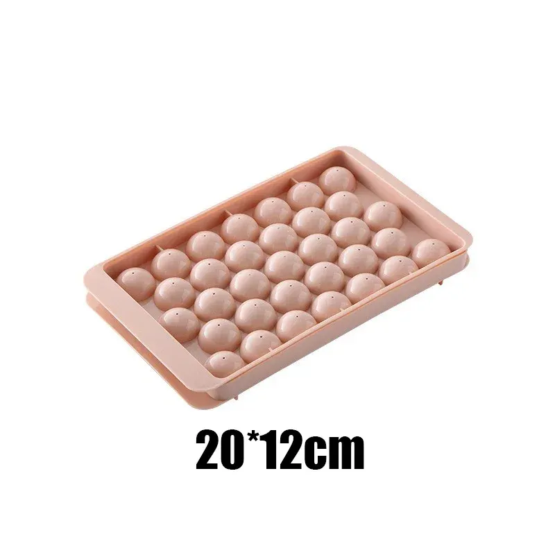 Moule à glaçons ronds 33 cavités pour whisky et cocktails avec couvercle, sans BPA 9