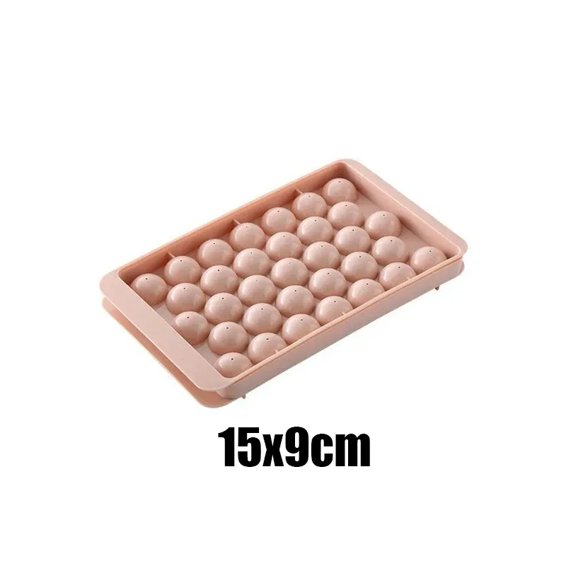 Moule à glaçons ronds 33 cavités pour whisky et cocktails avec couvercle, sans BPA 10