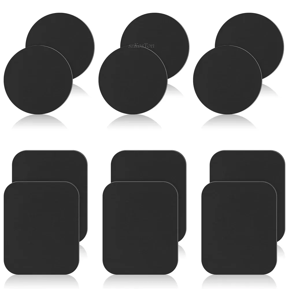 Support magnétique de téléphone pour voiture, support universel en métal à fixer sur le tableau de bord ou le bureau