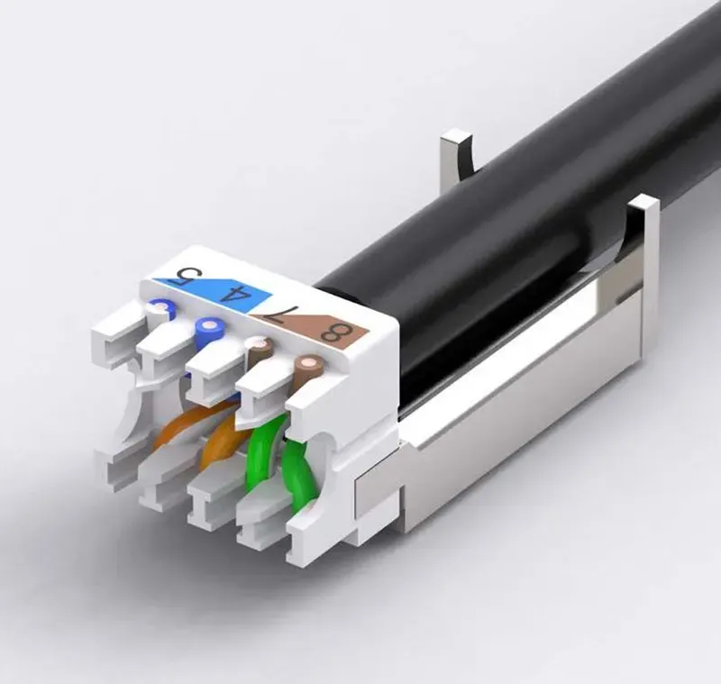 Prise Ethernet réutilisable