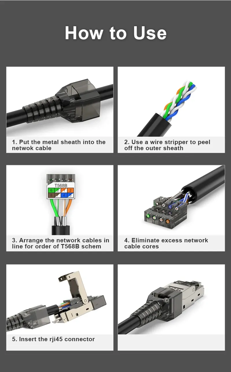 Ensemble de connecteurs RJ45