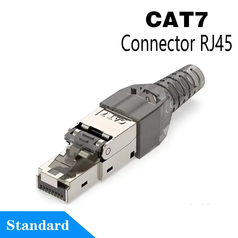 Connecteurs RJ45 Cat8, Cat7 et Cat6A avec outil de sertissage métallique, compatibles câbles LAN 22 à 24 AWG, 2000 MHz, 40 Gbit/s, réutilisables 12