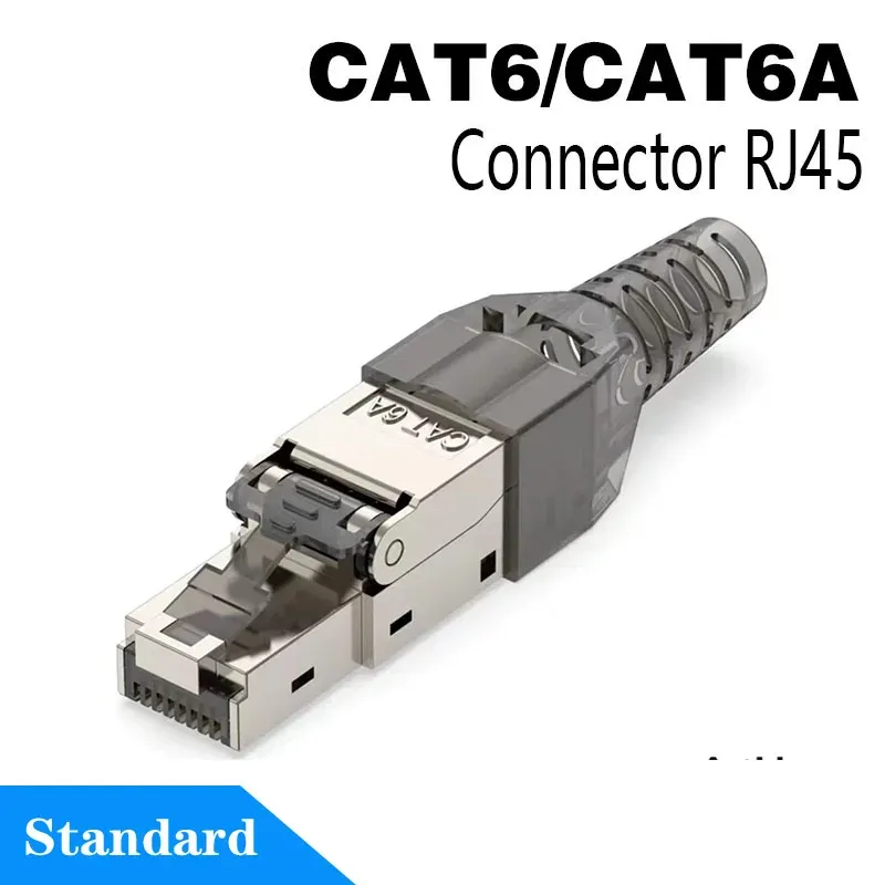 Connecteurs RJ45 Cat8, Cat7 et Cat6A avec outil de sertissage métallique, compatibles câbles LAN 22 à 24 AWG, 2000 MHz, 40 Gbit/s, réutilisables 10