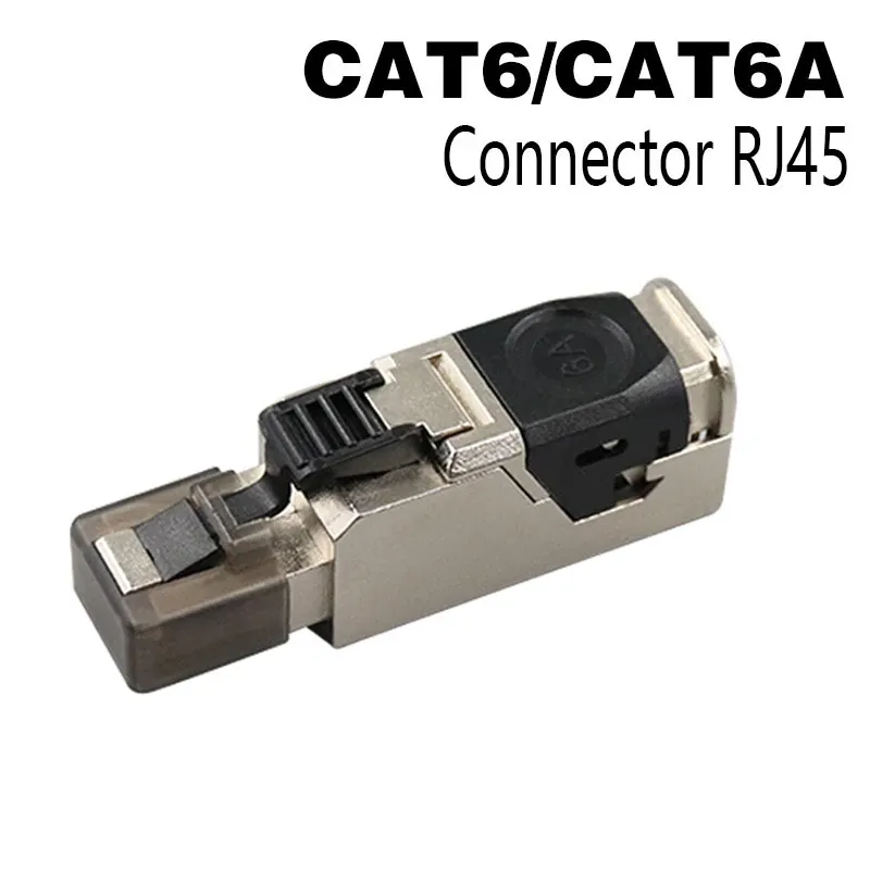 Connecteurs RJ45 Cat8, Cat7 et Cat6A avec outil de sertissage métallique, compatibles câbles LAN 22 à 24 AWG, 2000 MHz, 40 Gbit/s, réutilisables 8
