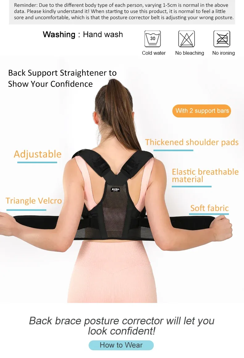 Correcteur de posture, vue de profil