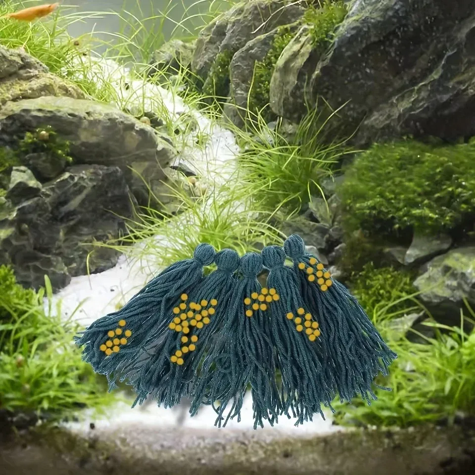 Lot de 6 ou 9 pièces de fil de nidification pour l'éclosion et la reproduction des poissons en aquarium