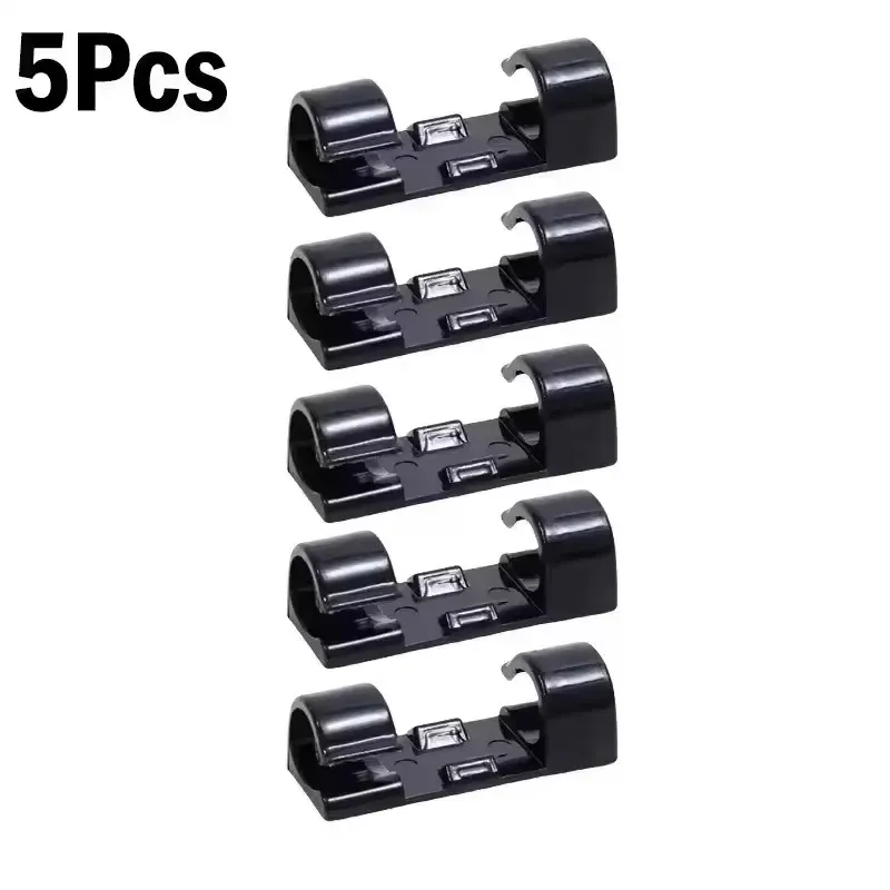 Organiseur de câbles, clips porte-câbles auto-adhésifs, gestion des câbles de bureau pour souris PC, fixation de cordon d'alimentation USB, mur, voiture et bureau à domicile 8