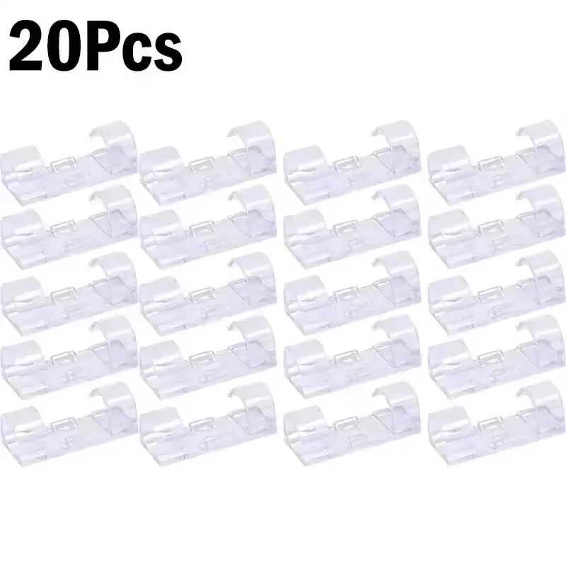Organiseur de câbles, clips porte-câbles auto-adhésifs, gestion des câbles de bureau pour souris PC, fixation de cordon d'alimentation USB, mur, voiture et bureau à domicile 12