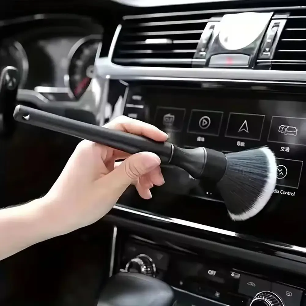 Brosse de détail ultra douce pour intérieur de voiture, 1 pièce, brosse de nettoyage à poils souples, outil électrostatique anti-poussière, accessoire - Image 1