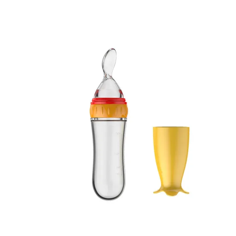BiSantos Tasse en silicone avec cuillère doseuse, pour riz, céréales et complément alimentaire au lait 9