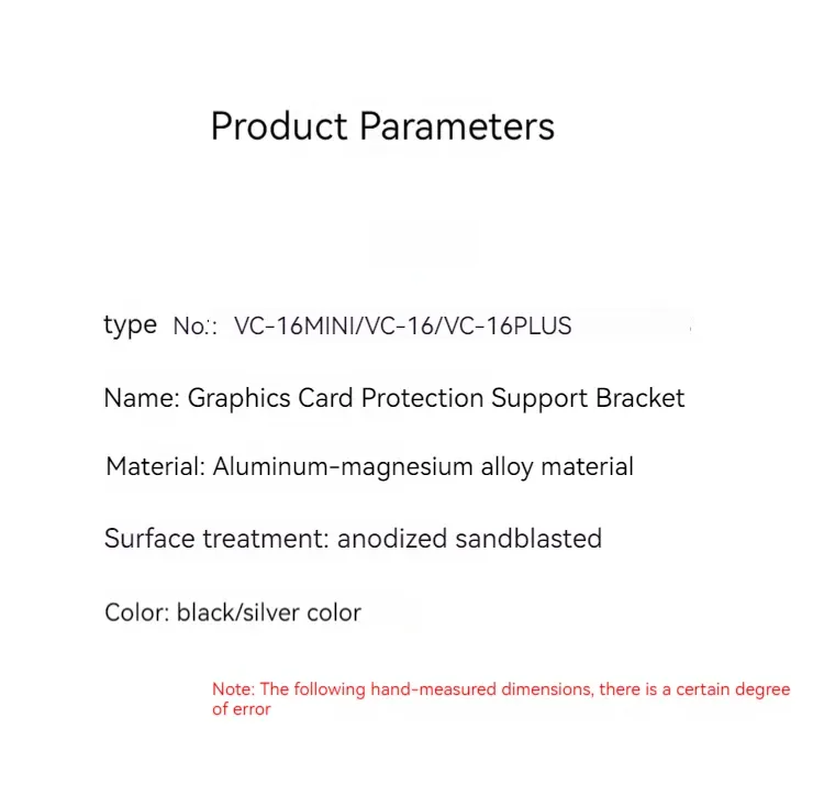 Support de carte graphique protection en silicone