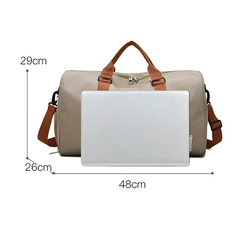 Sac de sport de voyage portable pour fitness, bagage de courte distance, à épaule et bandoulière, avec sac de poitrine et sac de week-end 2