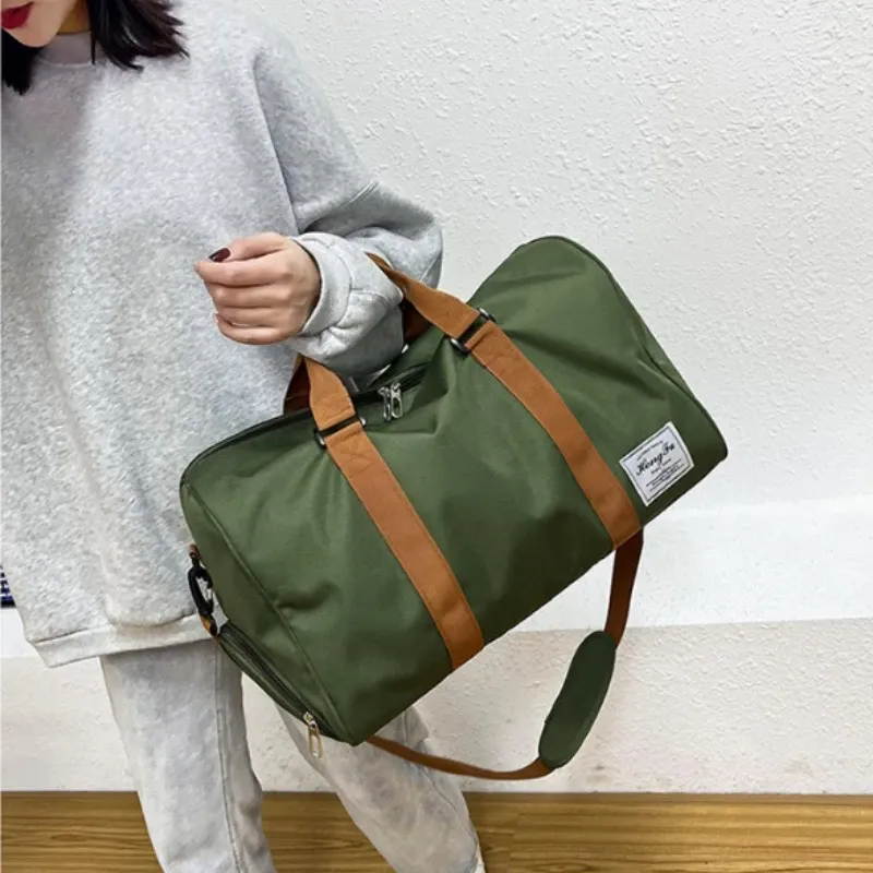 Sac de sport de voyage portable pour fitness, bagage de courte distance, à épaule et bandoulière, avec sac de poitrine et sac de week-end 3