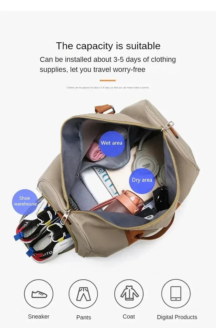 Finitions du sac de sport