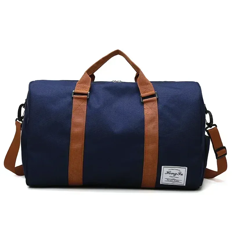 Sac de sport de voyage portable pour fitness, bagage de courte distance, à épaule et bandoulière, avec sac de poitrine et sac de week-end 10