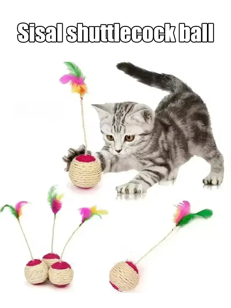 Jouet interactif pour chat à plumes