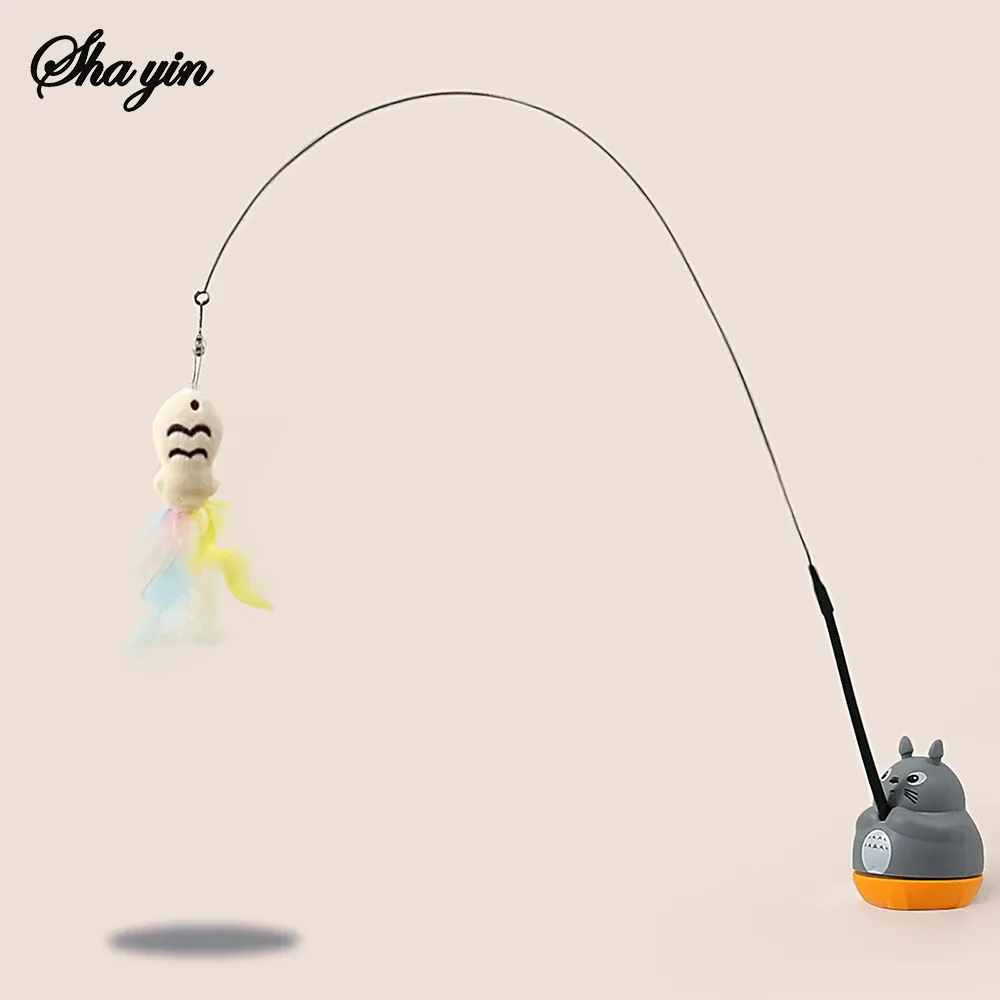 Jouet interactif pour chat à plumes colorées avec balle et griffoir en sisal, 1 pièce 7