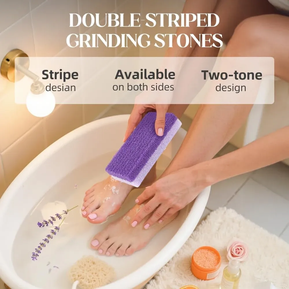 Ponce pieds en pierre ponce, lot de 1 à 10 pièces, outil de pédicure exfoliant pour callosités et peau morte 2