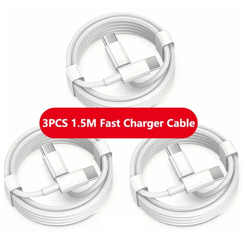 Câble USB-C vers USB-C 120 W à charge rapide (lot de 1 à 3), compatible iPhone 17, iPhone 16, Samsung, Huawei, Xiaomi, etc. 7