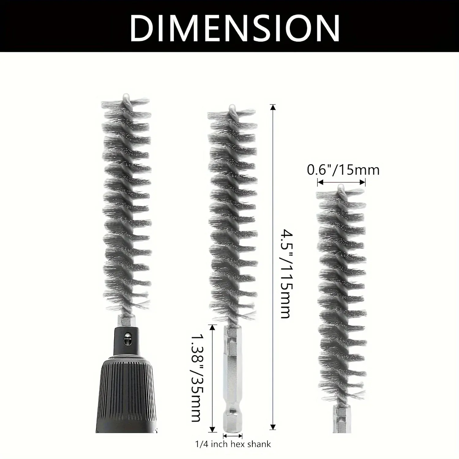 Nettoyage de perceuse électrique avec brosse métallique