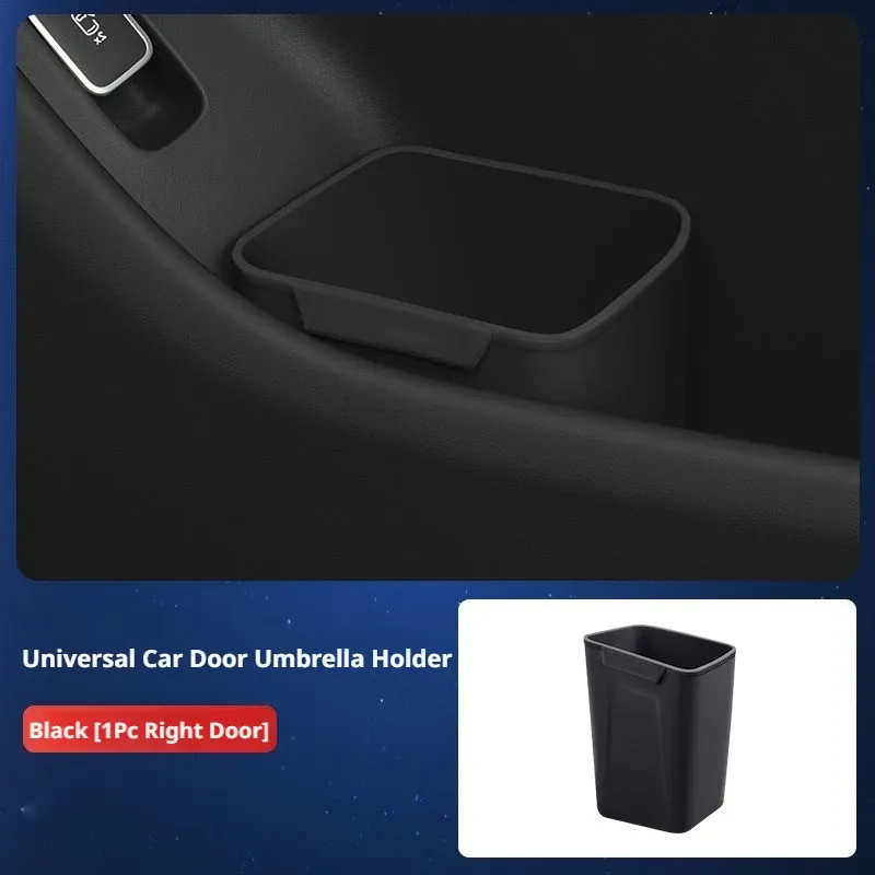 Boîte de rangement pour portière de voiture en silicone BLALION, poubelle multifonctionnelle, seau de rangement pour portière de voiture, range-parapluie pour accessoires automobiles 7