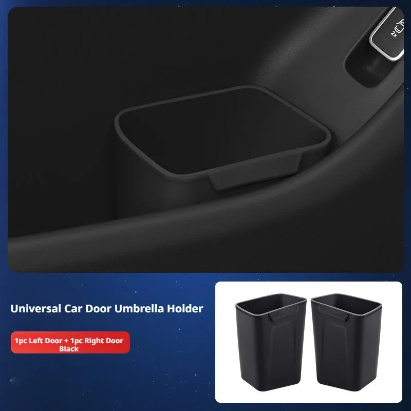 Boîte de rangement pour portière de voiture en silicone BLALION, poubelle multifonctionnelle, seau de rangement pour portière de voiture, range-parapluie pour accessoires automobiles 12