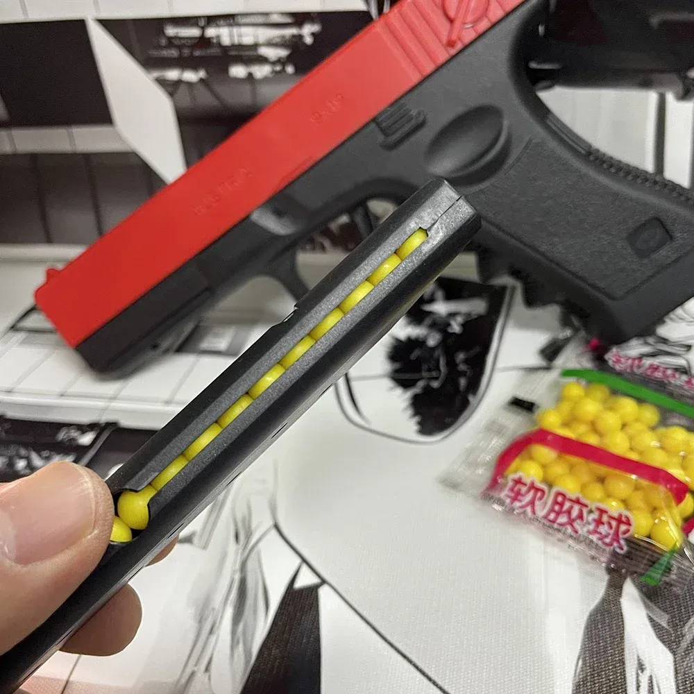 Pistolet Airsoft G17, vue en situation