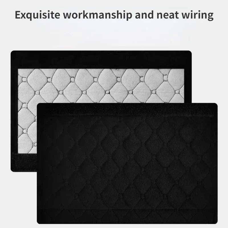 Lot de 2 housses de ceinture de sécurité universelles et réglables en peluche, coussinets d'épaule pour enfants et adultes, accessoires d'habitacle automobile 5