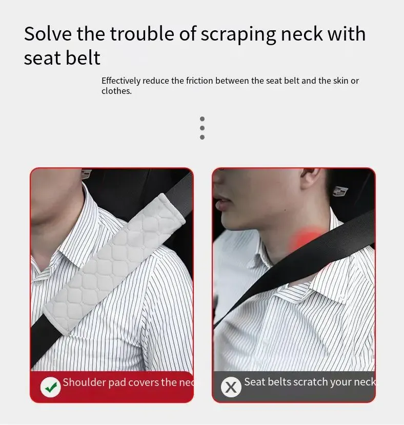 Détail de la housse de ceinture en peluche installée