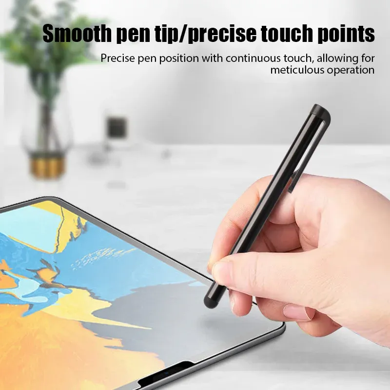 Stylet capacitif universel pour écran tactile, lot de 10, compatible tablettes, iPhone, iPad et smartphones Android, pointe en caoutchouc 4