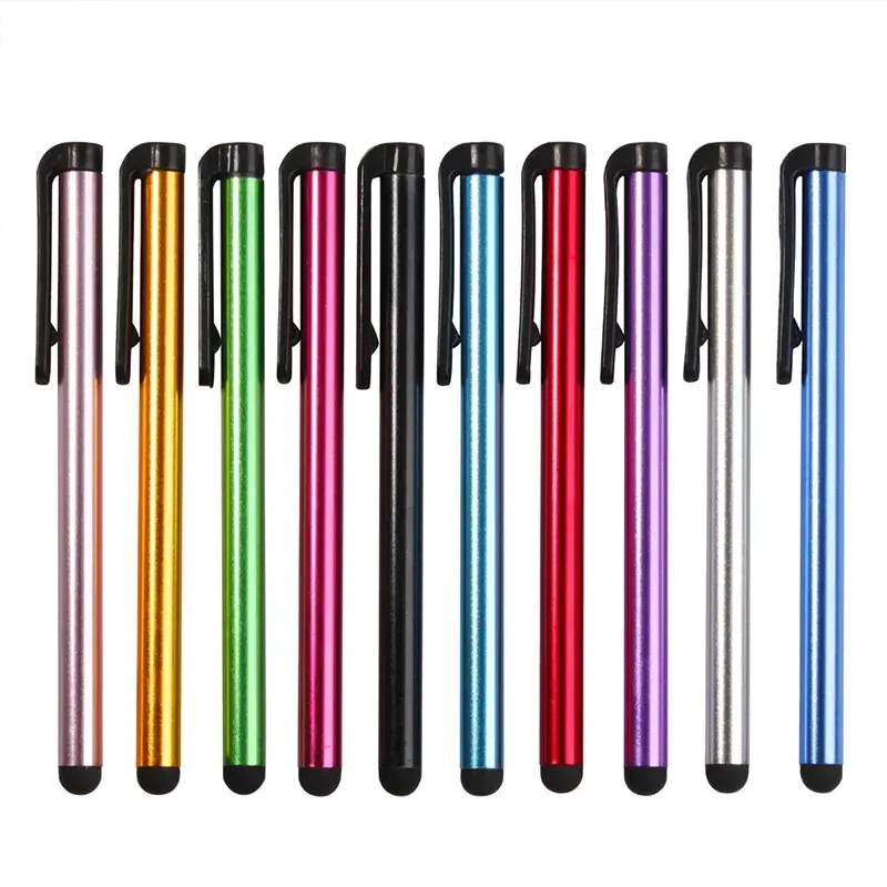 Stylet capacitif universel pour écran tactile, lot de 10, compatible tablettes, iPhone, iPad et smartphones Android, pointe en caoutchouc 8