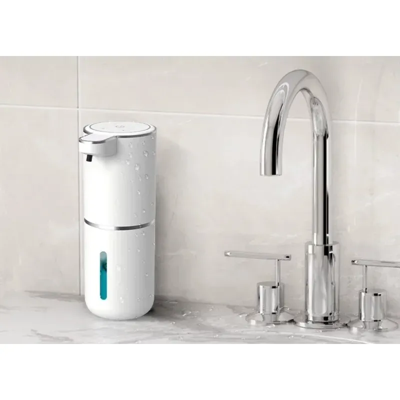 Distributeur de savon moussant intelligent, rechargeable par USB, à capteur sans contact, en ABS de haute qualité pour salle de bain et cuisine