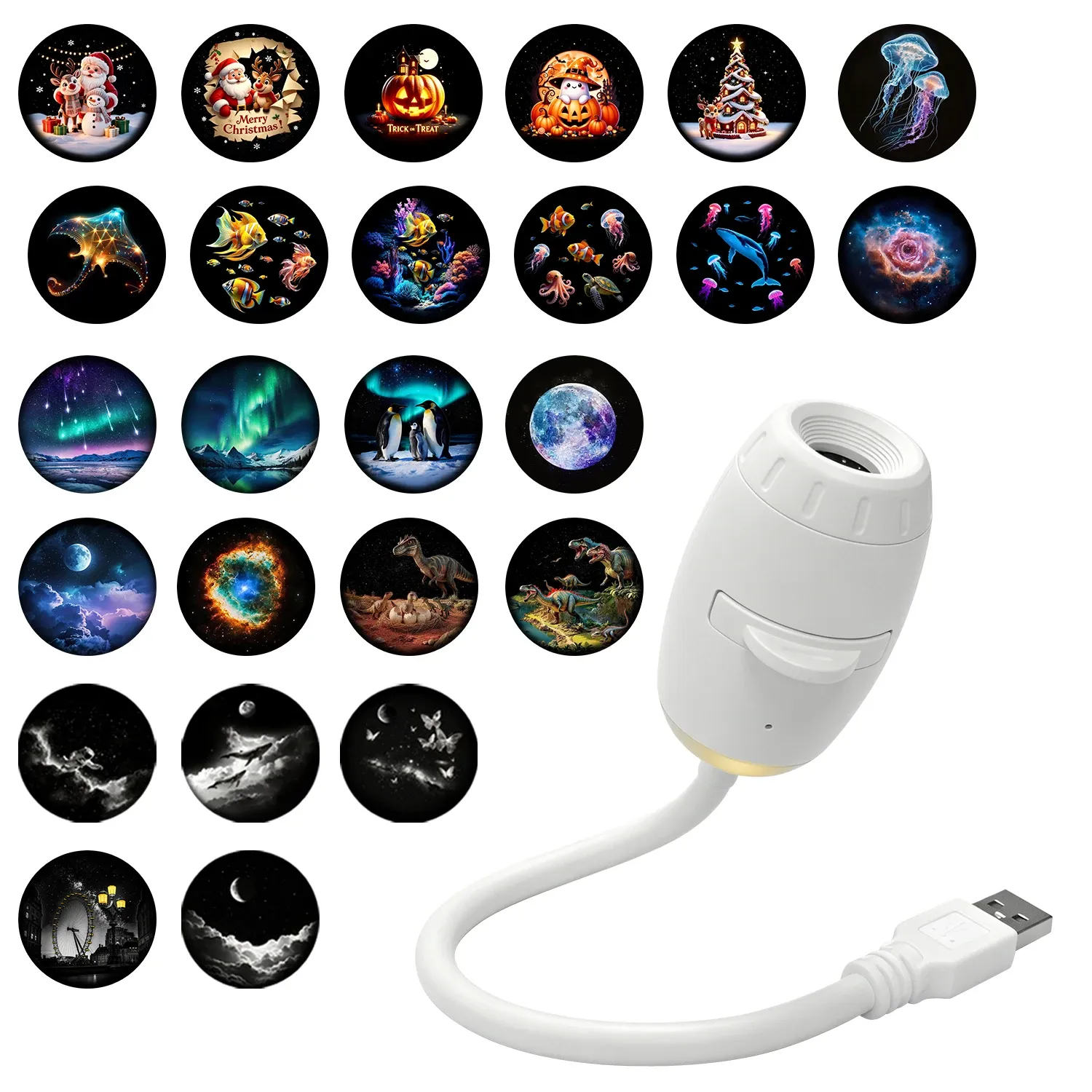 Ahem, the source title is already in French. A clean, professional version would be:

Projecteur LED Galaxie Saturne Ciel Étoilé, Lampe Romantique USB pour Plafond, Toit de Voiture et Salle de Fête 23