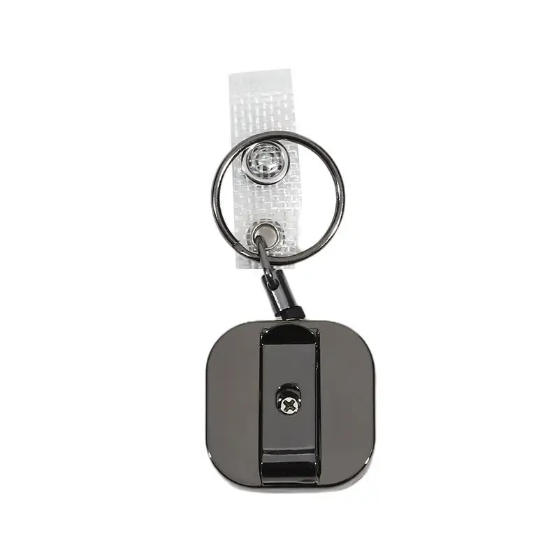 Porte-clés rétractable pour badge en métal