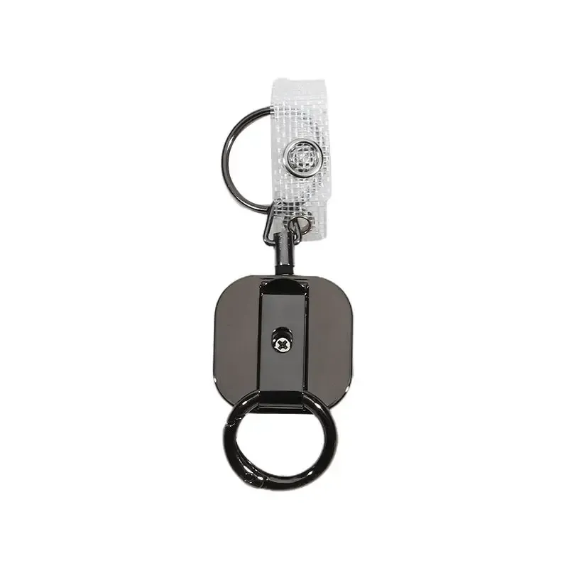 Porte-clés rétractable pour badge en métal