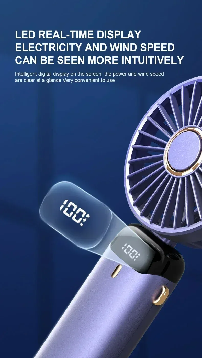 Affichage numérique LED du ventilateur