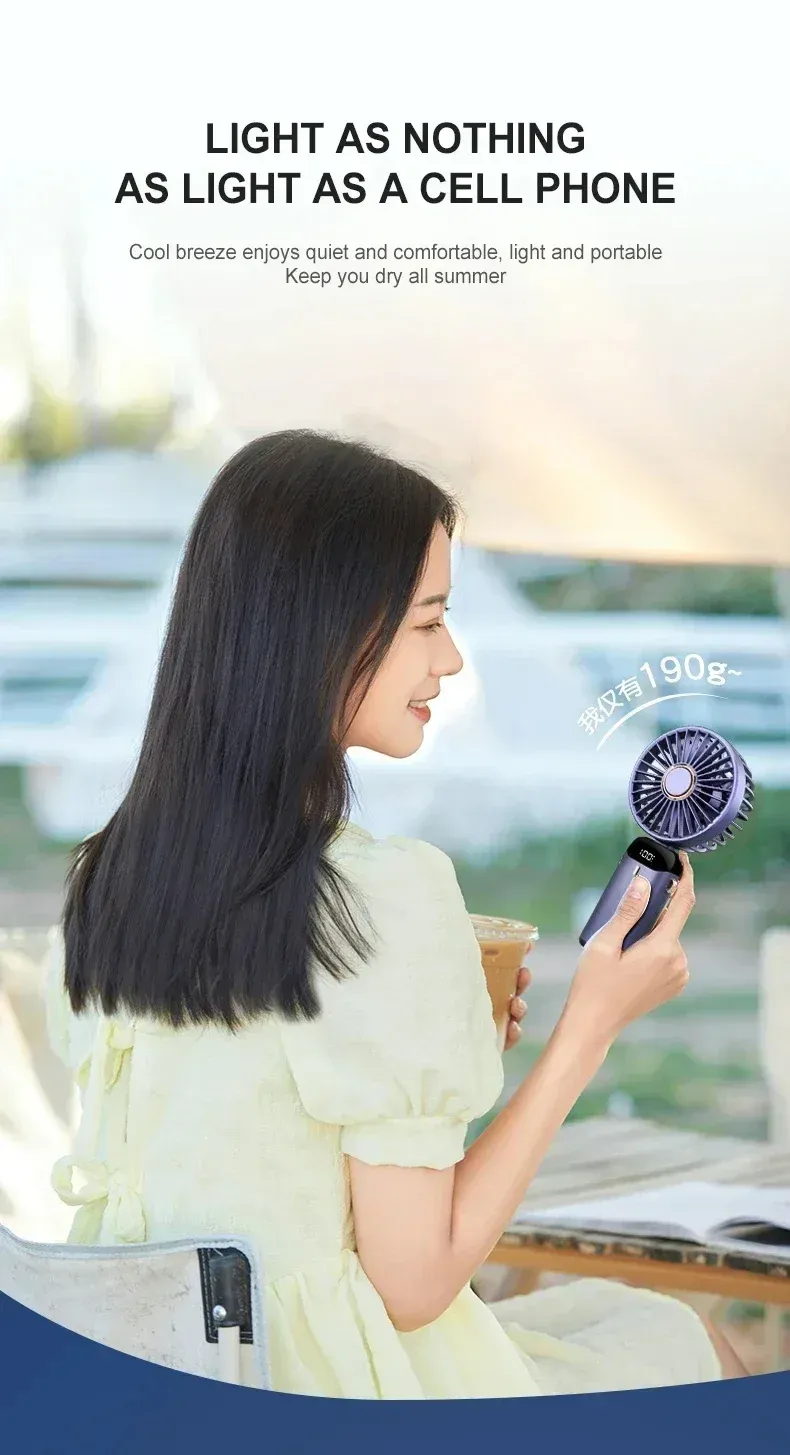 Ventilateur portable, confort au quotidien