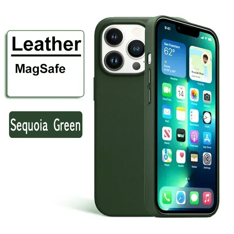 Étui en cuir magnétique de luxe compatible MagSafe pour iPhone 12 à 18 (Plus, Pro, Pro Max) 7